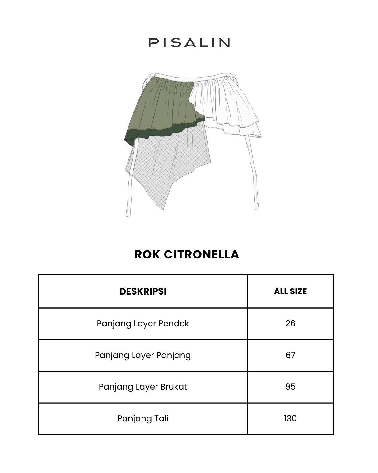 Pisalin x Rumah Atsiri Indonesia Ruang Aroma - Rok Citronella