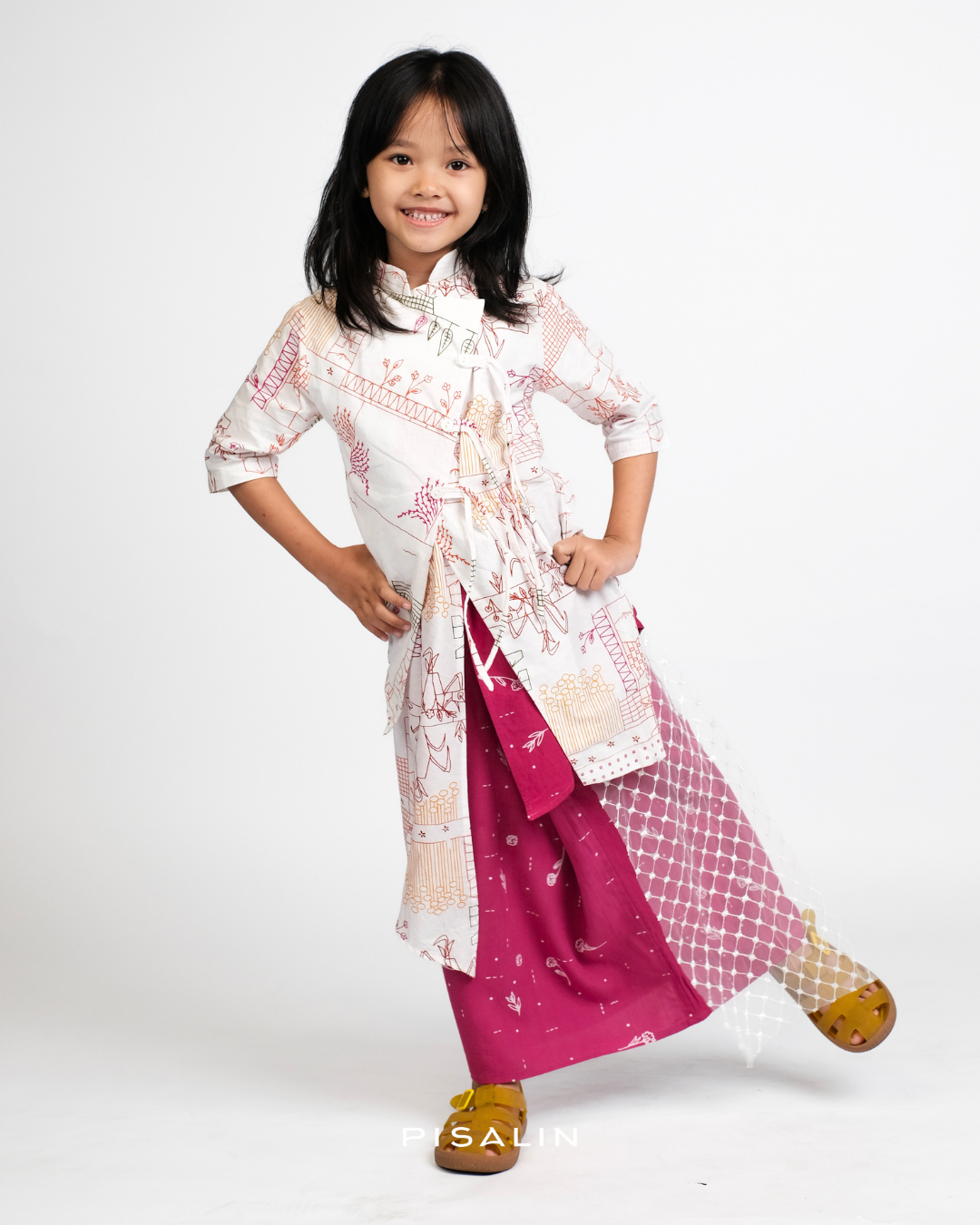 Pisalin Kids - Kebaya Janggan Palmarosa