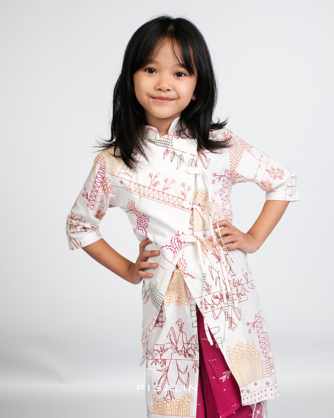 Pisalin Kids - Kebaya Janggan Palmarosa