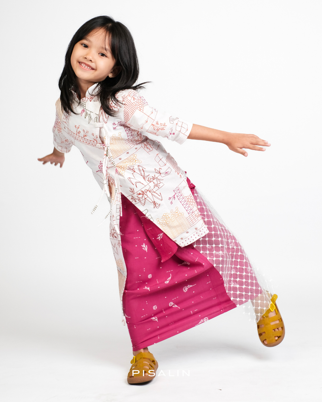 Pisalin Kids - Kebaya Janggan Palmarosa