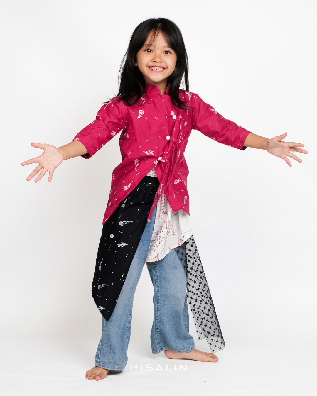 Pisalin Kids - Kebaya Janggan Palmarosa