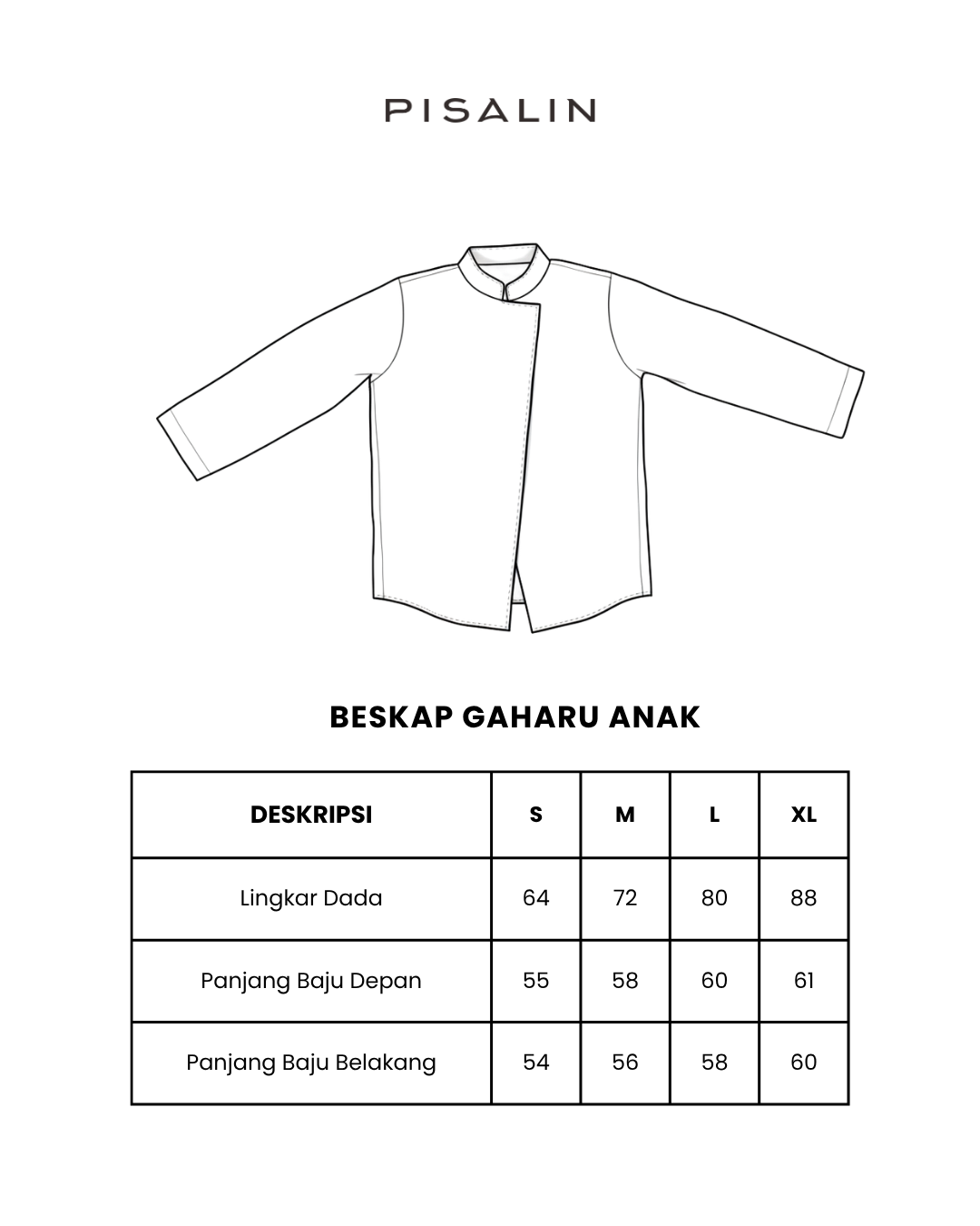 Pisalin Kids - Beskap Gaharu