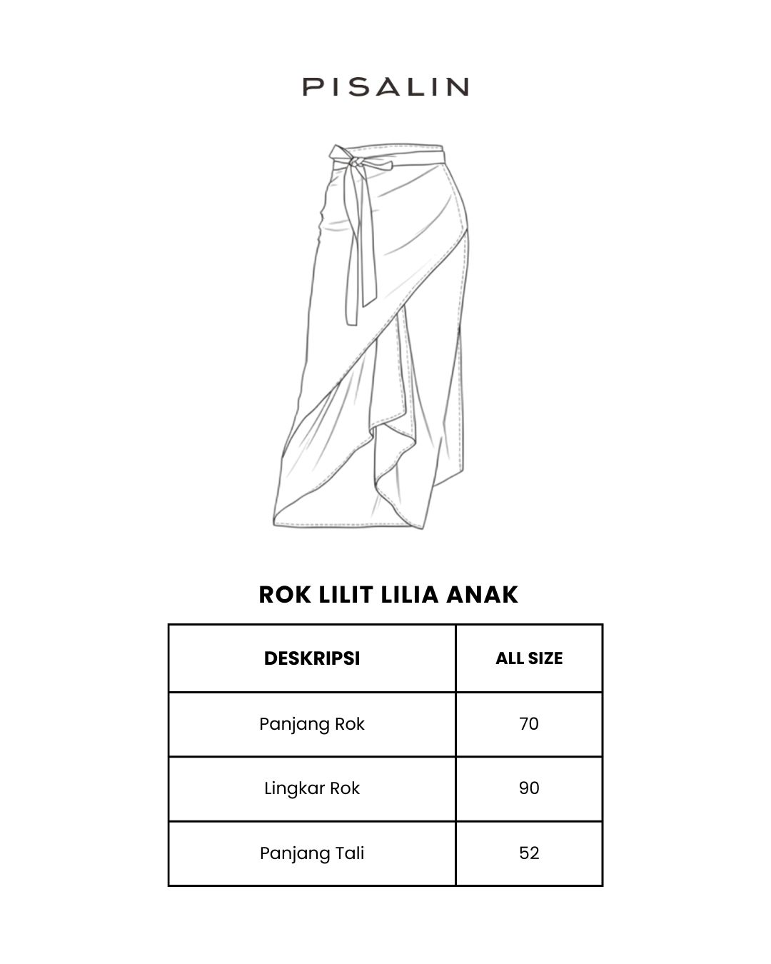Pisalin Kids - Rok Lilit Lilia